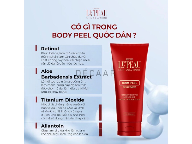 sản phẩm peel da body